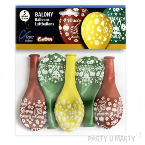 balony 12 wielkanoc wesolych swiat gemar mix 5 szt