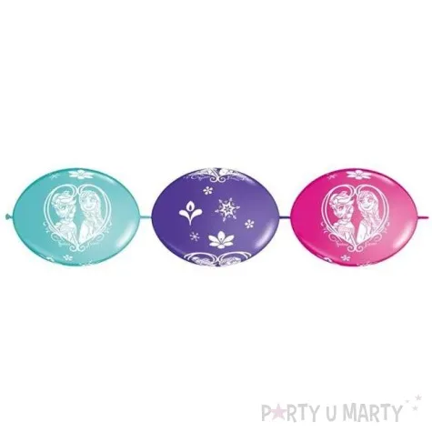 balony 12 z lacznikiem qualatex frozen 10 szt