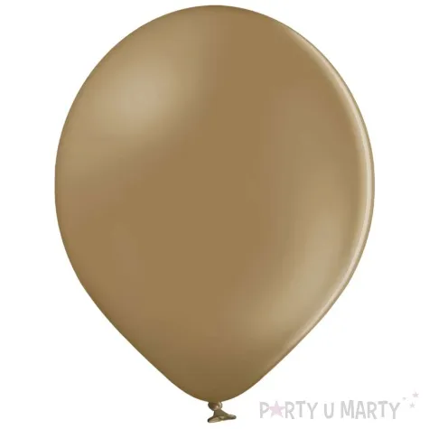balony 12p pastel brazowy jasny partydeco 10 5 100 szt