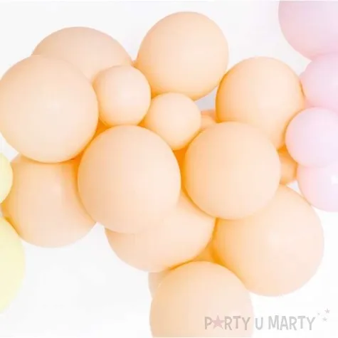 balony 12p pastel brzoskwiniowy partydeco 10 5 100 szt