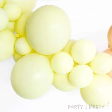 balony 12p pastel zolty jasny partydeco 10 5 100 szt