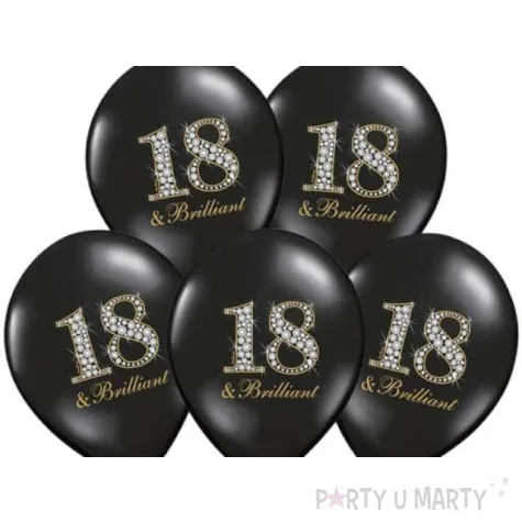 balony 14 18 brilliant belbal pastel black 50 szt