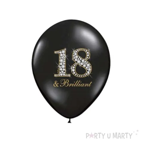 balony 14 18 brilliant belbal pastel black 50 szt