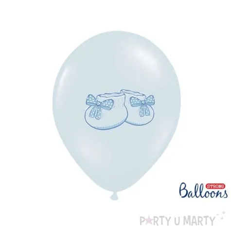 balony 14 buciki strong baby blue 6 szt