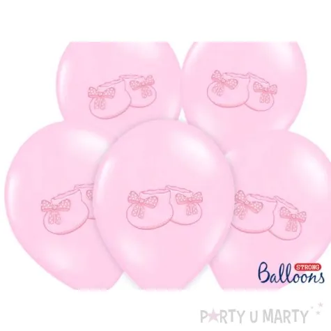 balony 14 buciki strong baby pink 50 szt