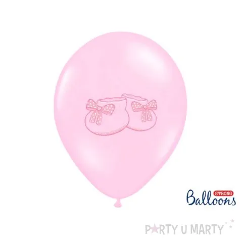 balony 14 buciki strong baby pink 50 szt