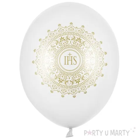 balony 14 ihs strong metallic white 6 szt