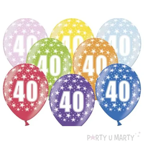 balony 14 liczba 40 belbal metallic mix 6 szt