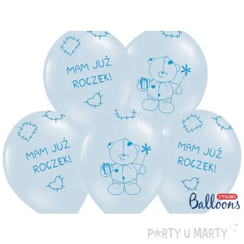 balony 14 mam juz roczek strong baby blue 50 szt