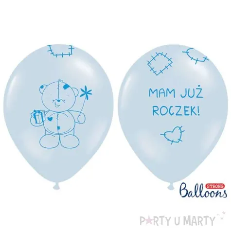 balony 14 mam juz roczek strong baby blue 50 szt