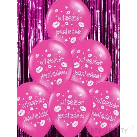 balony 14 wieczor panienski belbal hot pink metalik 50 szt