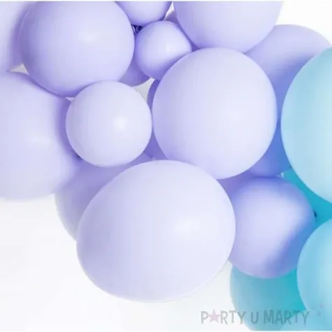 balony 14p pastel fioletowy jasny partydeco 12 100 szt