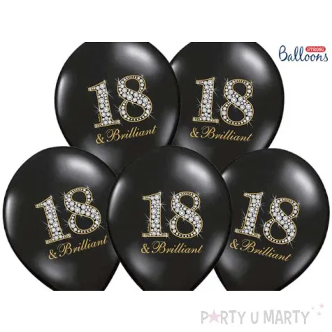 balony 18 brilliant czarny pastel strong 14 6 szt