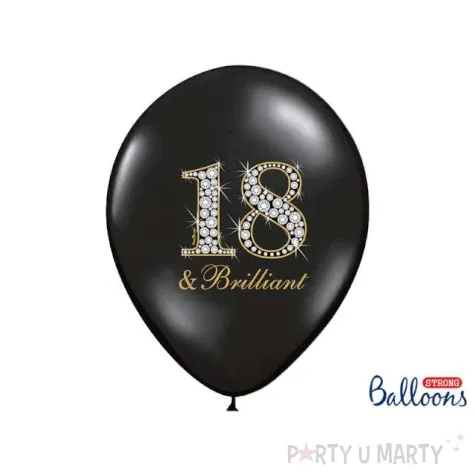 balony 18 brilliant czarny pastel strong 14 6 szt