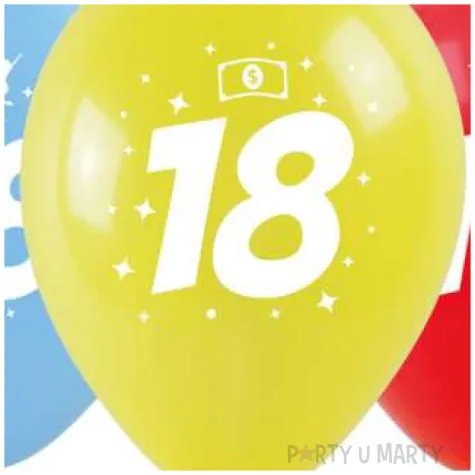 balony 18 urodziny mix arpex 11 3 szt