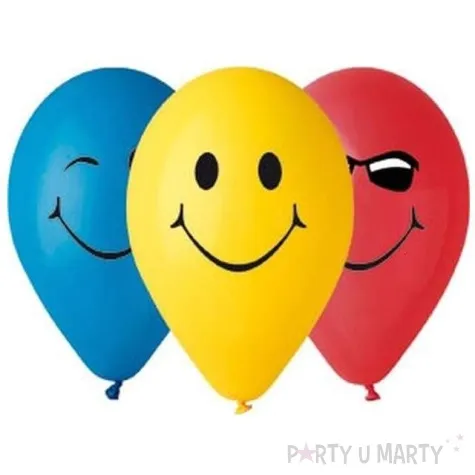 balony 3 usmiechy pastel mix gemar 12 5 szt