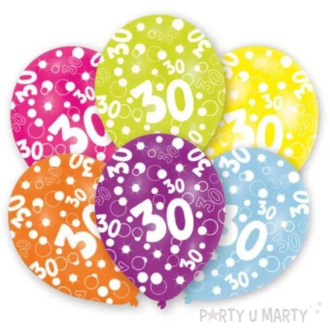 balony 30 pastel mix 11 6 szt