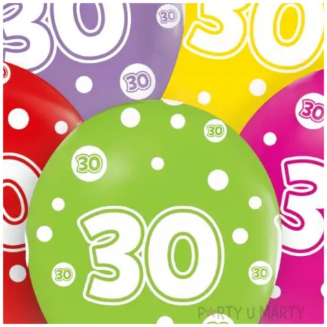 balony 30 urodziny mix godan 12 5 szt