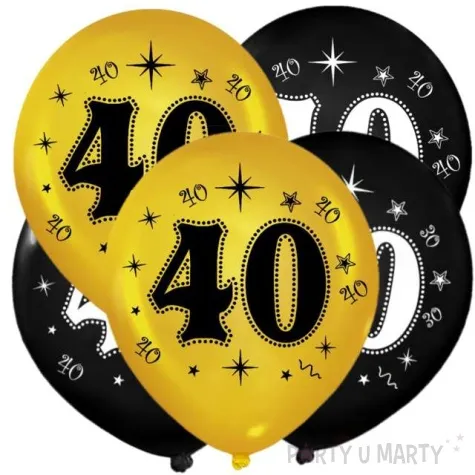 balony 40 metalik mix 12 dekoracjepolska 5 szt