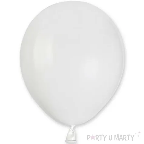balony 5 pastel gemar white 100 szt