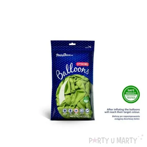 balony 5 pastel strong lime green 100 szt