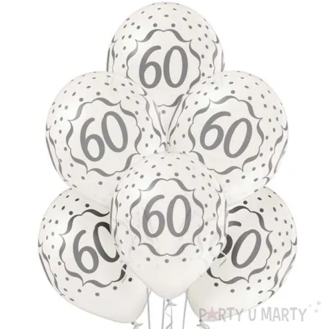 balony 60 metalik perlowy belbal 12 6szt