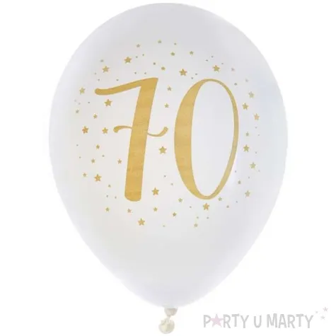 balony 70 urodziny pastel biale santex 9 8 szt