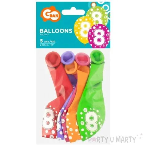 balony 8 lat mix godan 12 5 szt