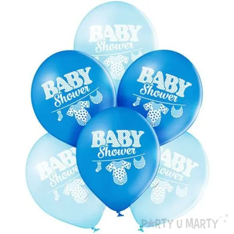 balony baby shower body pastel niebieski belbal 10 6 szt