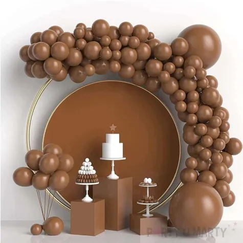 balony beauty and charm brazowy niebieski godan 5 20 szt