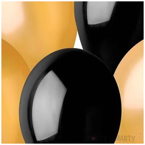 balony beauty and charm czarno zlote godan 12 5 szt