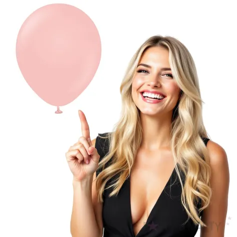 balony beauty and charm makaronowe blady rozowy godan 12 50 szt