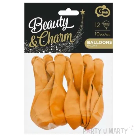 balony beauty and charm makaronowe bursztynowy godan 12 10 szt