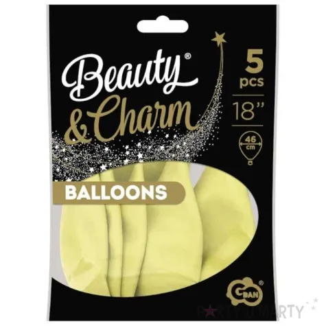 balony beauty and charm makaronowe waniliowy godan 18 5 szt