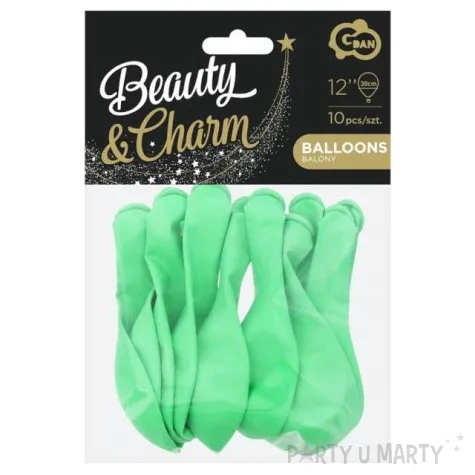 balony beauty and charm makaronowe zielone godan 12 10 szt