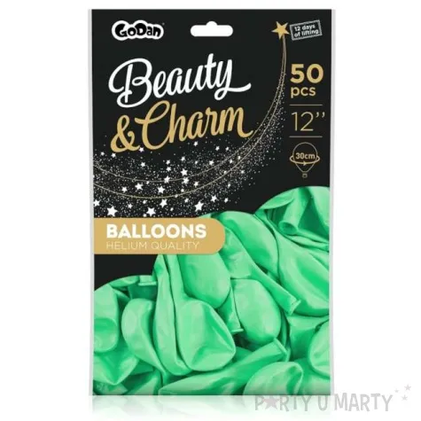 balony beauty and charm makaronowe zielone godan 12 50 szt