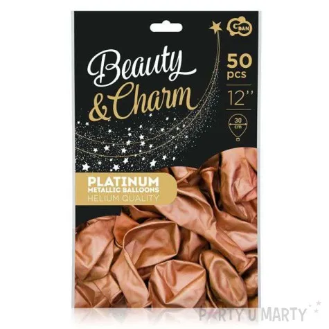 balony beauty and charm miedziany platynowy godan 12 50 szt