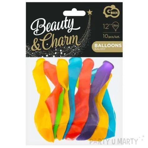 balony beauty and charm mix transparentny godan 12 10 szt