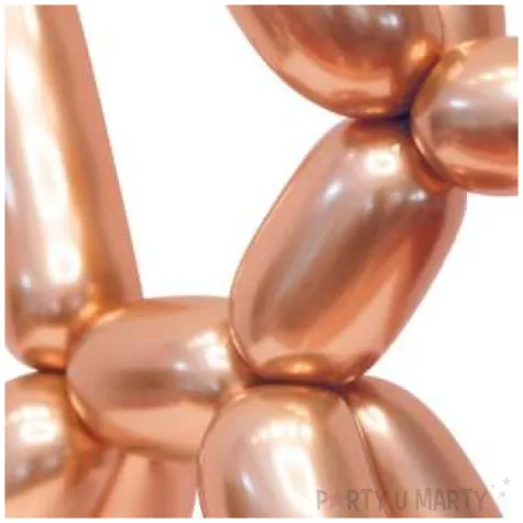 balony beauty and charm modeliny 260 rozowe zloto platynowy godan 50 szt