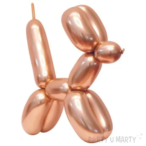 balony beauty and charm modeliny 260 rozowe zloto platynowy godan 50 szt