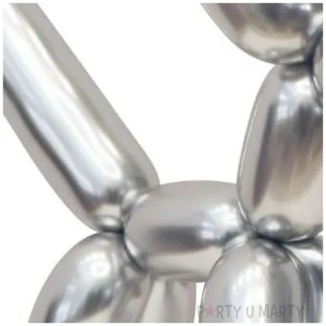 balony beauty and charm modeliny 260 srebrny platynowy godan 50 szt