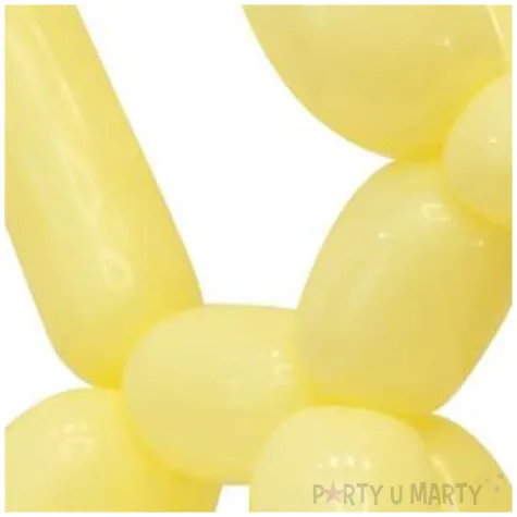 balony beauty and charm modeliny 260 zolty pastel godan 50 szt