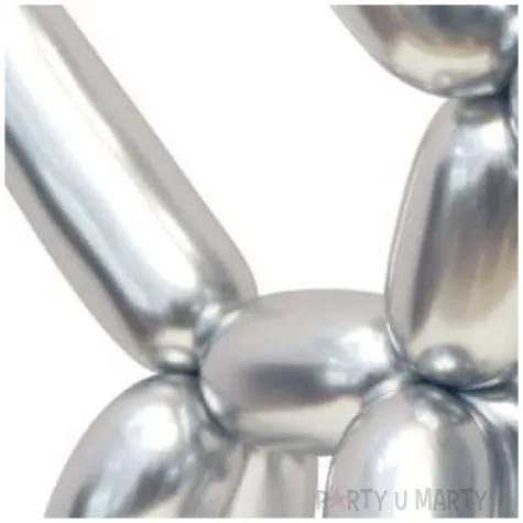 balony beauty and charm modeliny srebrny chromowany gemar 100 szt