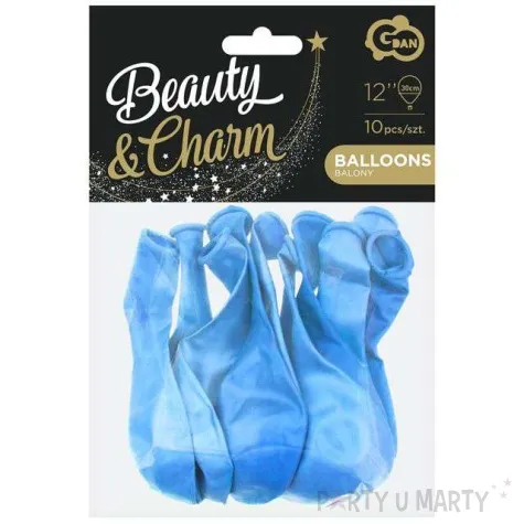 balony beauty and charm niebieski metalik godan 12 10 szt