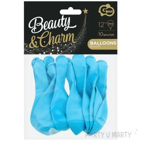 balony beauty and charm niebieskie transparentne godan 12 10 szt