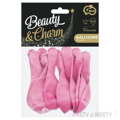 balony beauty and charm pastelowe cukrowy rozowy godan 12 10 szt
