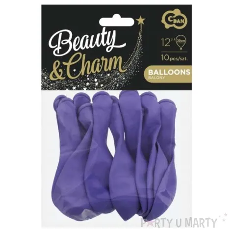balony beauty and charm pastelowe fioletowy godan 12 10 szt