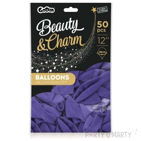 balony beauty and charm pastelowe fioletowy godan 12 50 szt
