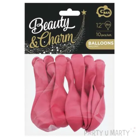balony beauty and charm pastelowe fuksja godan 12 10 szt