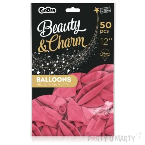balony beauty and charm pastelowe fuksja godan 12 50 szt